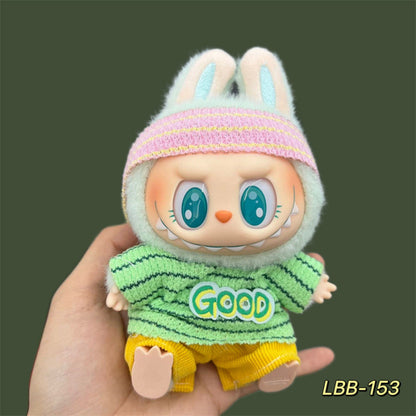 Labubu Doll Clothes Set for 17cm Vinyl Dolls