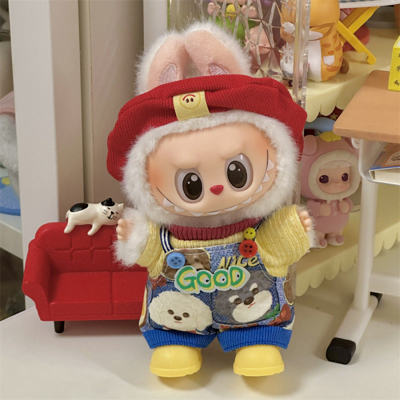 Labubu Doll Clothes Set for 17cm Vinyl Dolls