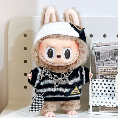 Labubu Doll Clothes Labubu Vinyl Doll 17cm Doll Dress-Up Bubble Mart Doll Dress-Up Doll Others