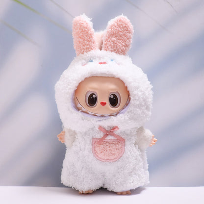 Only baby clothes] one, two and three generations of pendants labubu clothes plush small animal jumpsuit pull cloth baby clothes