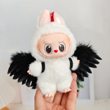 Labubu Labubu Generation 2 Generation 3 Generation Keychain Macaron Sit Clothes Party Big Bow Wings