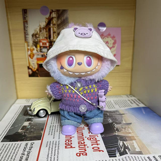 [Only for Baby Clothes] High-Energy 3Rd Generation Labubu Vinyl Baby Clothes Lucky Labubu 3.0 Clothes Are Trendy and Cool