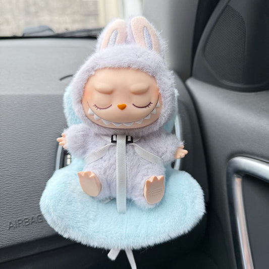 Seat only] Second-generation Rabub Sitting Party Safety Seat Car Air Outlet Ornaments LABUBU Accessories Chair