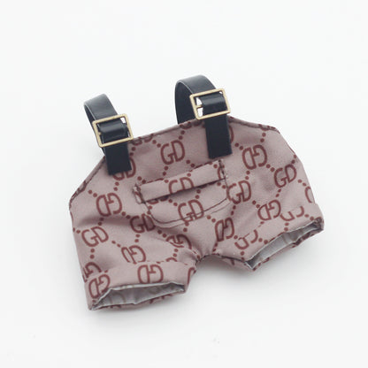 Labubu Doll Printed Suspender Pants for 17cm Labubu - Multiple Colors