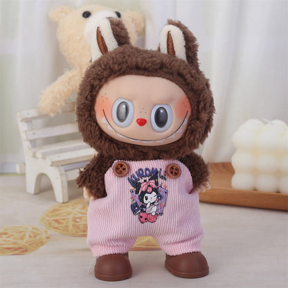 Wholesale cheap 17cm labubu labubu one, two and three generations sit and party with replacement doll vinyl