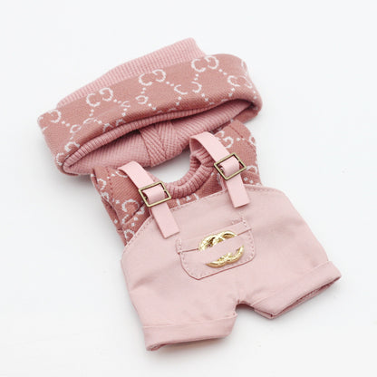 Labubu Doll Sweater & Hat Set for 17cm & 10cm Dolls