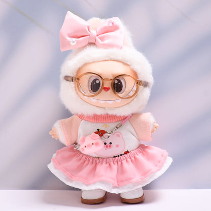 Only baby clothes] one or two generation pendant labubu clothes pig powder skirt suit labubu baby clothes