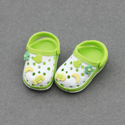 Labubu17CM Rab Bao-ao Hug 6 Points BJD Doll 15CM Doll EXO Sandals Sand Hole Slippers