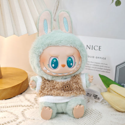 Labubu Doll Outfit Set - Cute Baby Clothes & Accessories for Vinyl Dolls