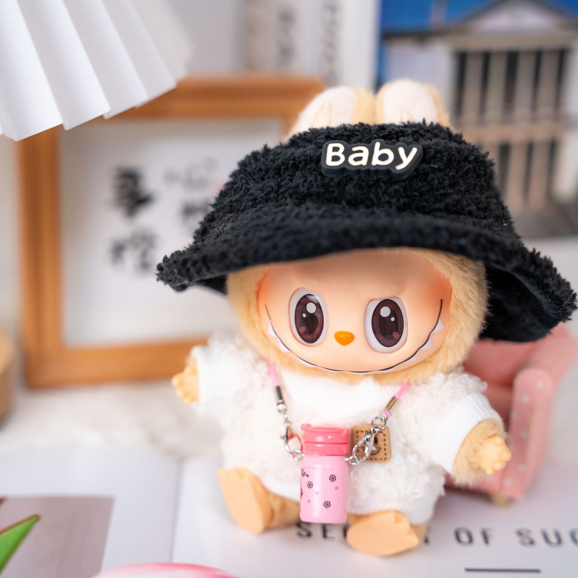 Only Selling Clothes] 17cm Pendant Blind Box Labubu Doll Clothes Keychain Labubu Doll One-Piece Clothes Cute