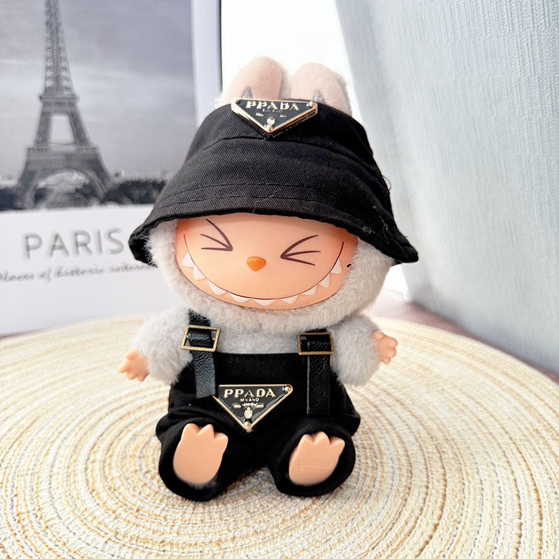 One, two and three generations of Labubu clothes pendant cloth cloth sitting doll clothes NY overalls sports suit trend cute