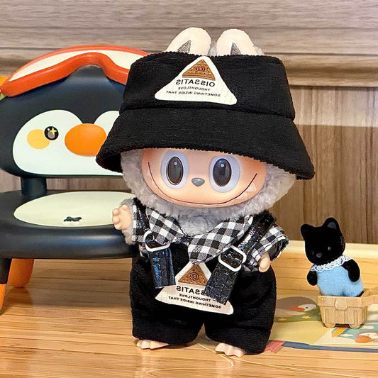 Bubble Mart Macaron Clothing Labubu Baby Clothes Standing First and Second Generation Labubu Clothing Clothes 18cm Suit