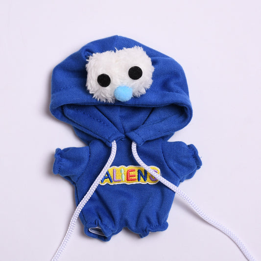 Labubu Doll Jumpsuit Outfit for 17cm Vinyl Doll - Big Eye Monster Style