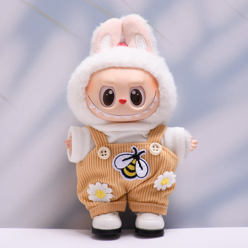 Only baby clothes] one or two generation pendant labubu clothes small bee suspenders daisy skirt pull cloth baby clothes