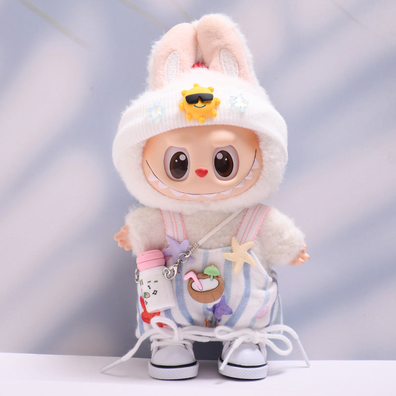 Only baby clothes] one, two and three generations of pendants labubu clothes coconut sunshine beach clothes cloth cloth for baby clothes