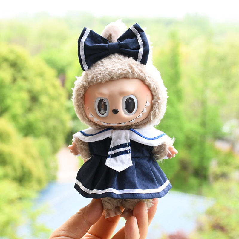 Only clothes] 17cm pendant pull cloth cloth for clothes spring and summer dress suit labubu baby dress cute