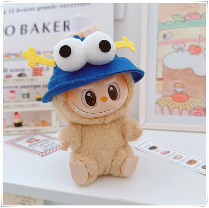 Labubu Doll Outfit - Cute Strappy Pants & Overalls for 10cm & 17cm Dolls