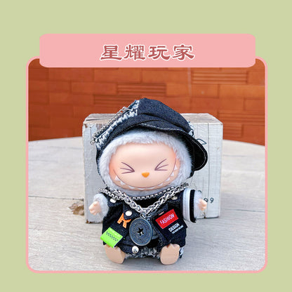 Labubu 15cm Sitting Doll Clothes - Macaron 2nd Gen Outfits