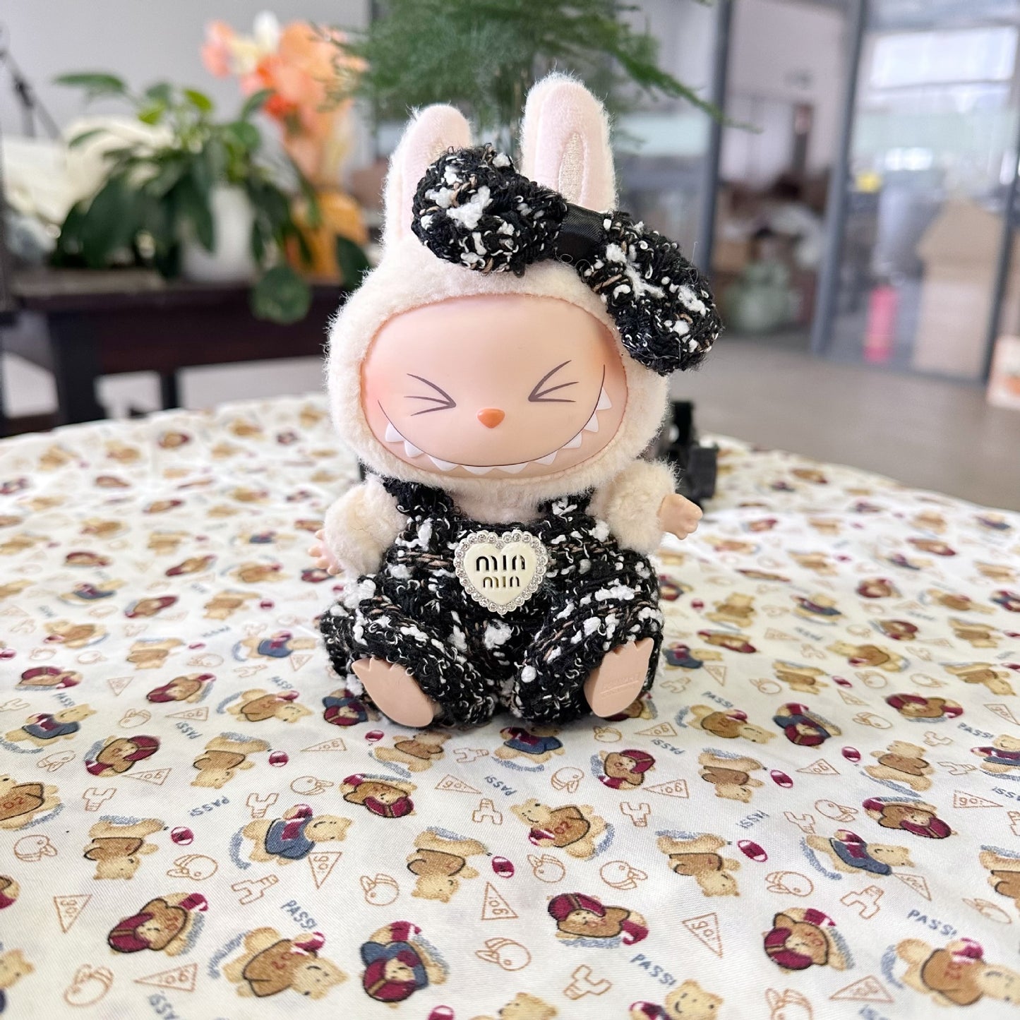 Clothes Only] Bubble Mart LABUBU Sit Party Second Generation Vinyl Doll Clothes MIN Jumpsuit New