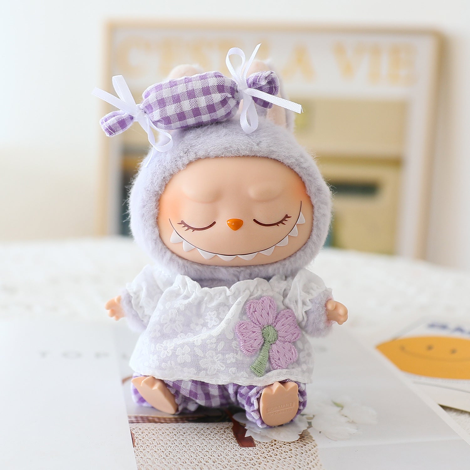 Only Clothes Labubu Clothes First Generation Second Generation Third Generation Labubu Pendant Summer Replacement Four-Leaf Clover Candy