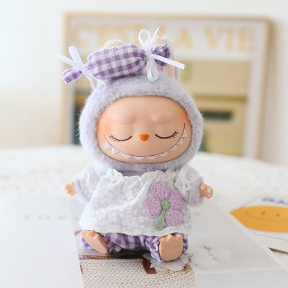 Only Clothes Labubu Clothes First Generation Second Generation Third Generation Labubu Pendant Summer Replacement Four-Leaf Clover Candy