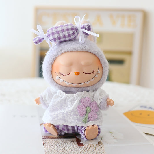 Only Clothes Labubu Clothes First Generation Second Generation Third Generation Labubu Pendant Summer Replacement Four-Leaf Clover Candy