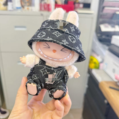 Only clothes] the first and second generation blind box labubu doll clothes pendant LABUBU for noble brown g powder g suit