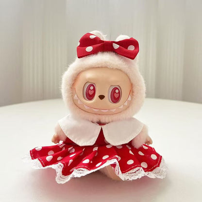 Labubu Doll Outfit Set - 15-17cm Cute Clothes & Accessories