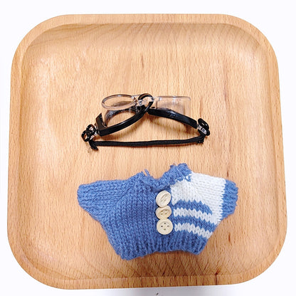 17cm Rab cloth doll clothes labubu plush doll clothes doll sit generation 2 generation hat sweater