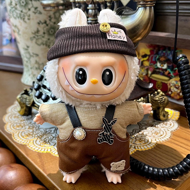 17cm Labubu Doll Baby Clothes Outfit - Casual Suit for Labubu Dolls