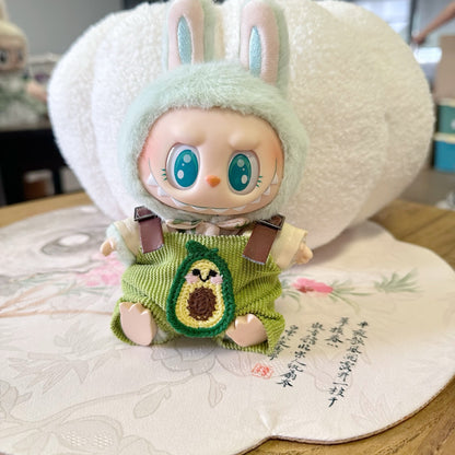Only clothes] the first and second generation of Labubu doll clothes pull cloth sit party series baby clothes fruit suit
