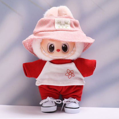 Labubu Doll Baby Clothes Set - Colorful T-Shirt & Shorts Outfit