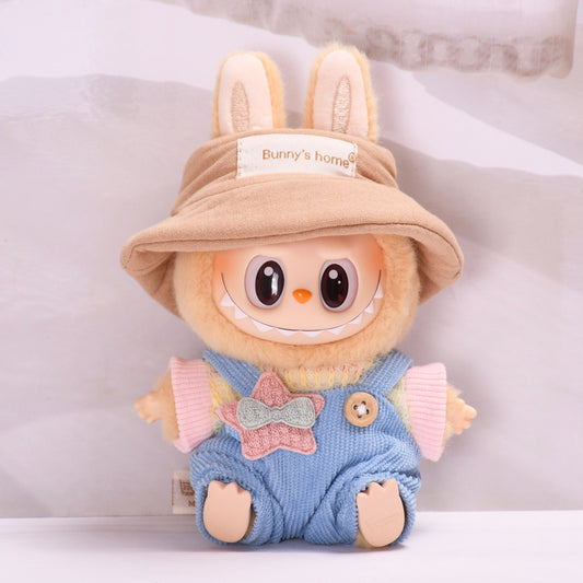 Only clothes] second generation blind box sitting party series Labubu pendant clothes vinyl face cloth baby clothes adorable