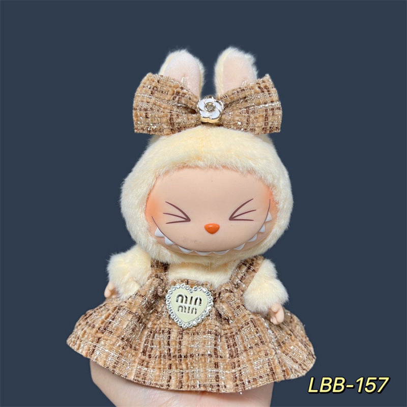 Labubu Doll Clothes Set for 17cm Vinyl Dolls