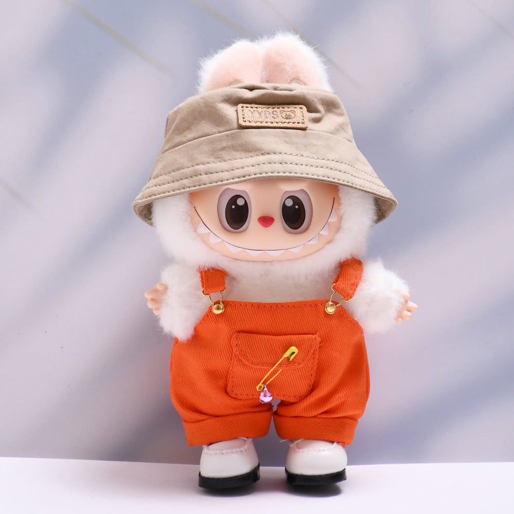 Baby clothes only] one or two generation pendant labubu clothes colorful pocket suspenders suit suit cloth cloth baby clothes