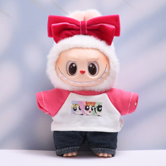 Only baby clothes] one or two generation pendant labubu clothes flying little policewoman suit labubu baby clothes