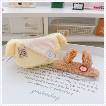 Labubu Doll Clothes Set for 17cm & 10cm Vinyl Dolls - Pink & Yellow Gift Box