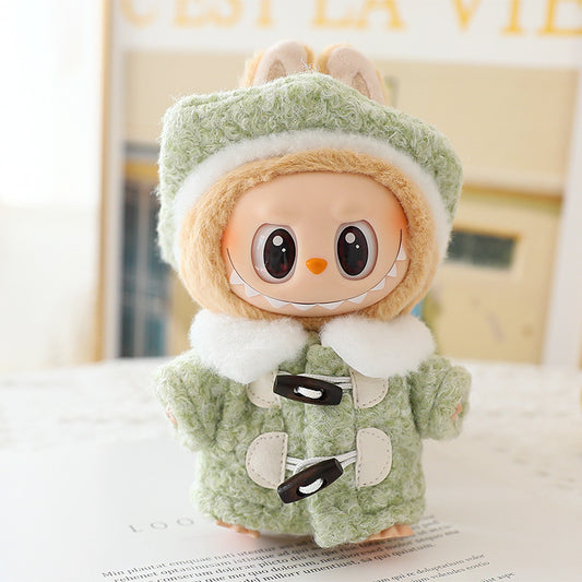 The Second Generation Labubu Blind Box Hanging Clothes Sitting Party Labubu Doll Coat Shoes for Beret