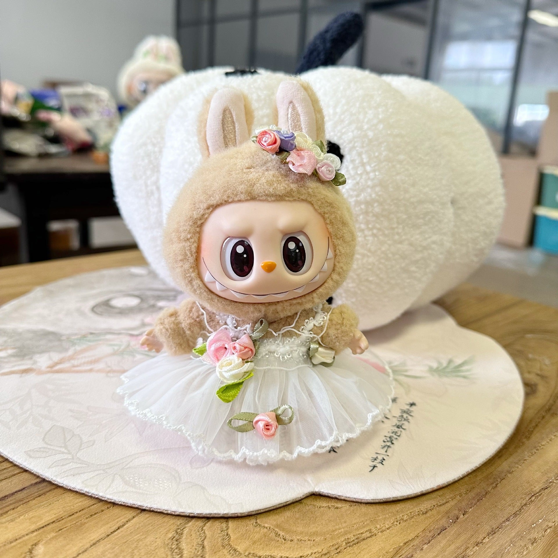 Only clothes] the first and second generation labubu doll clothes labubu sit party doll dress for sweet princess