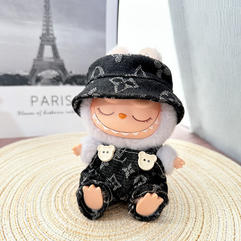 One, two and three generations of Labubu clothes pendant cloth cloth sitting doll clothes NY overalls sports suit trend cute