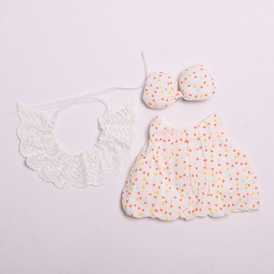 Labubu 38cm Flower Bud Skirt Outfit for Vinyl Dolls (Doll Not Included)