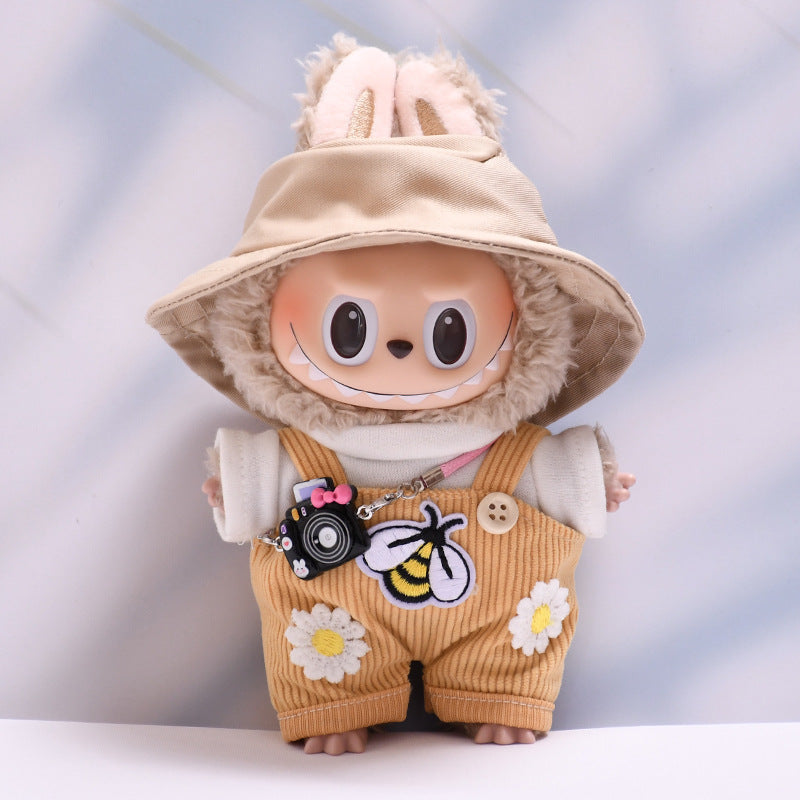 Only baby clothes] one or two generation pendant labubu clothes small bee suspenders daisy skirt pull cloth baby clothes