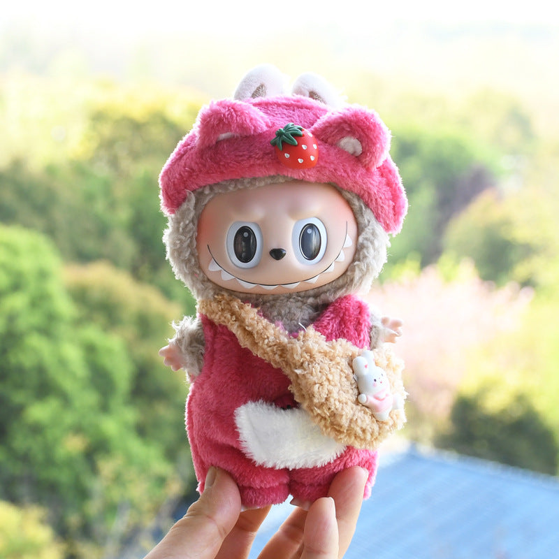 Only baby clothes] 17cm cloth pendant clothes cute small animal costume baby clothes bag key chain pendant