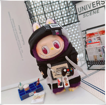 Labubu Doll Frenzy Style Outfit - Sweater & Hair Band for 17cm Vinyl Doll