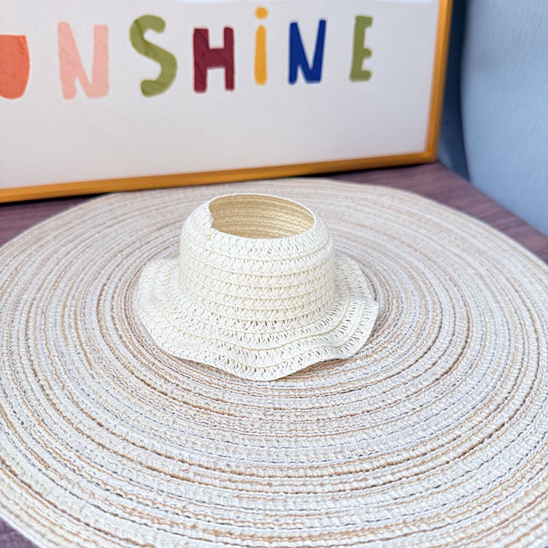 Only clothes] pendant pull cloth hat one, two and three generations of blind box LABUBU straw hat Zhilong hat star