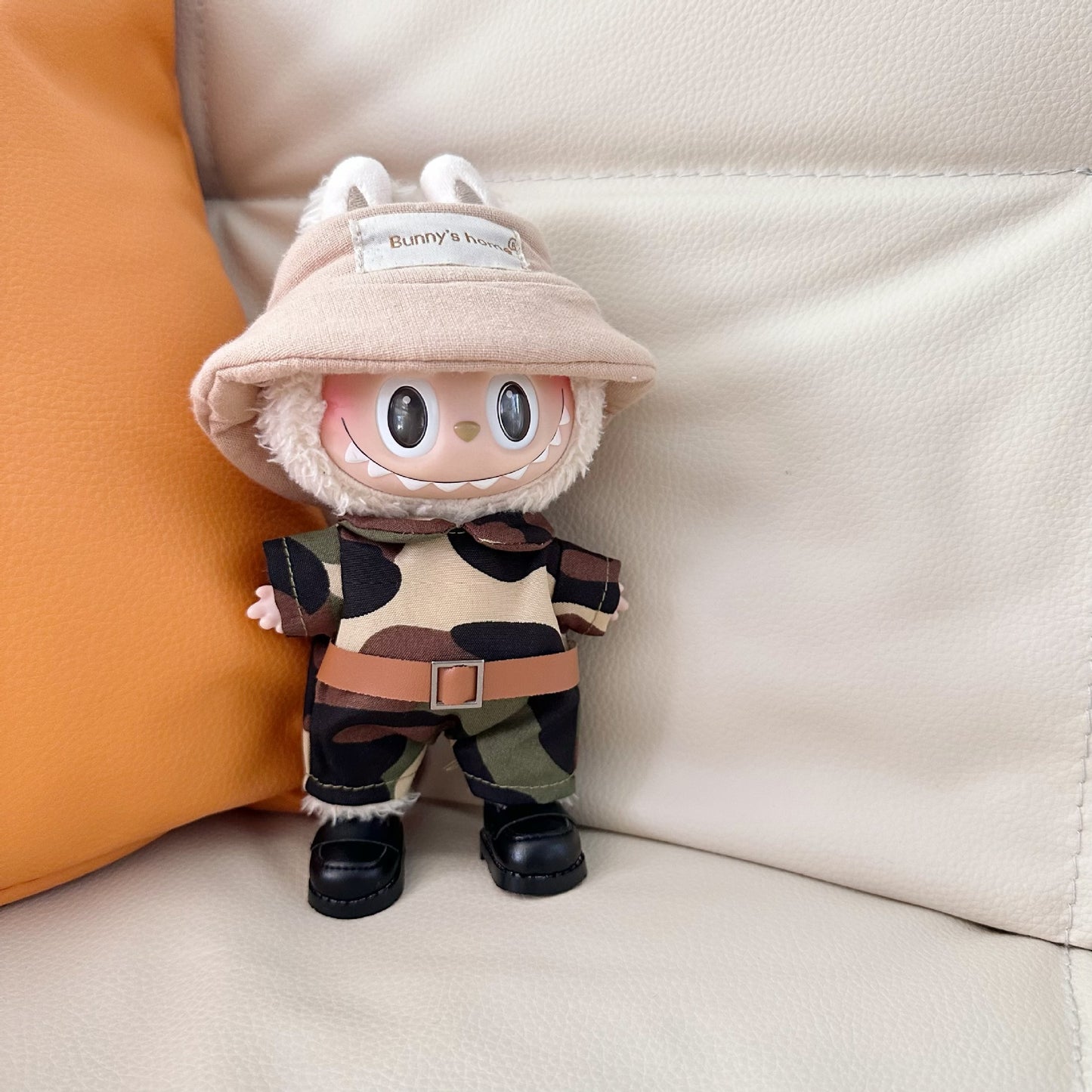 Only clothes] 17CM blind box cloth clothes pink small fragrant wind suit key chain LABUBU for blue skirt
