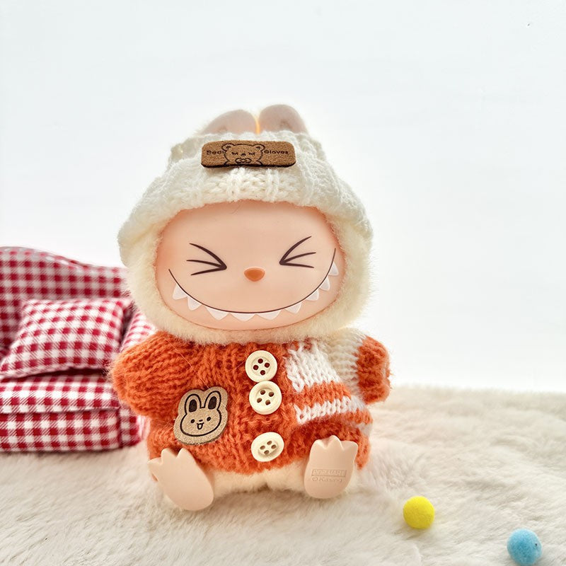 [Only Clothes] Baby Clothes First Generation Second Generation Third Generation Labubu Clothes Replacement Sweater Shoes Vinyl Pendant Replacement