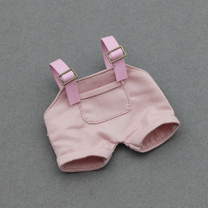 Labubu Doll Denim Suspender Pants for 17cm & 10cm Dolls