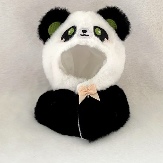 Labubu 17cm Doll Clothes - Cute Animal Cape for Panda, Kitten, Husky