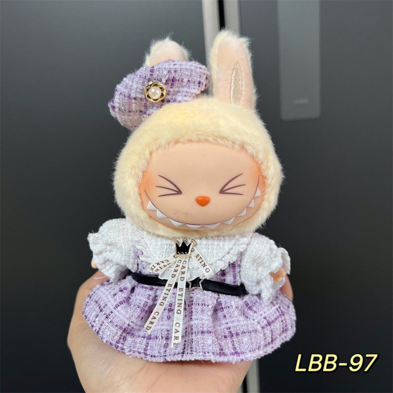 Labubu Doll Clothes Set for 17cm Vinyl Dolls